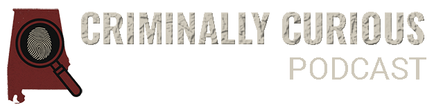 Logo for Criminally Curious Podcast